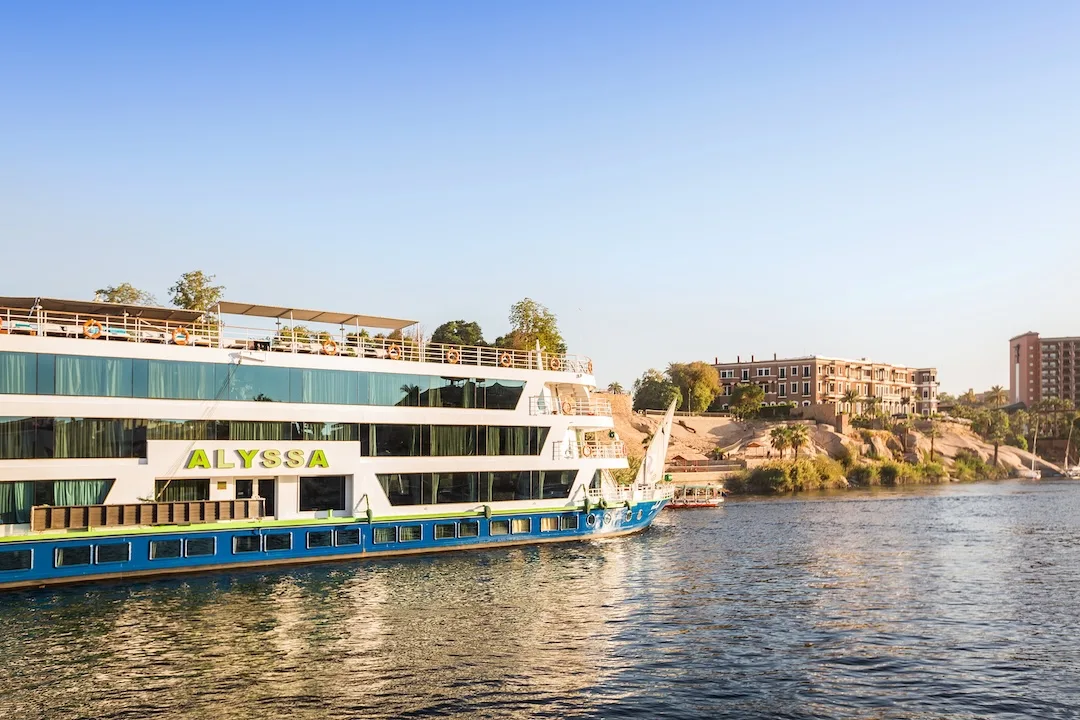 River cruise ship "Alyssa" on the Nile.